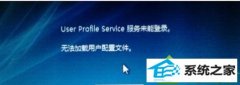 ദwin10ϵͳʾUser profile serviceδܵ¼޷ûļĲ